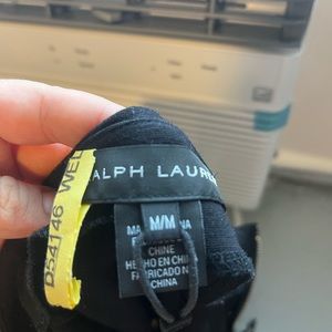 Medium black fit and flair skirt.